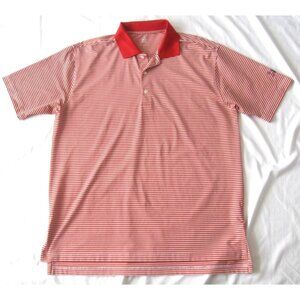 Turtleson Performance GolfWeek Rater Shirt Men Polo Preppy Academic Sz L (MT922)